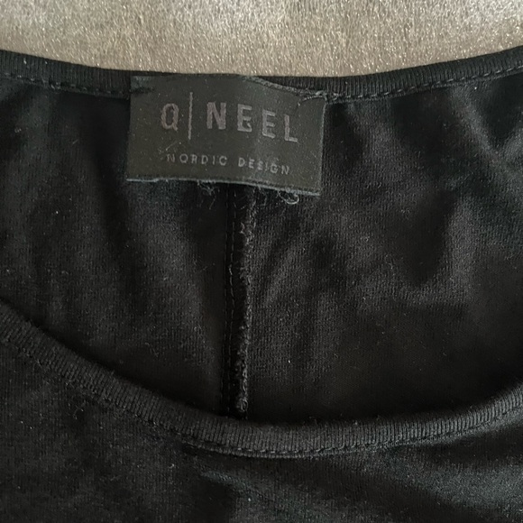 [3XL]Q Neel Black T-Shirt Balman Sleeve Tunic Dress - Picture 3 of 7